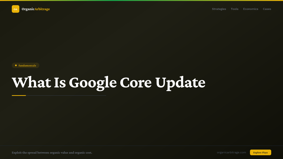 What Is Google Core Update